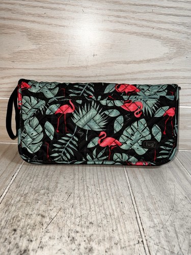 Lug Tango Zip SE RFID Wallet Tropical Flamingo Passport Organizer Wristlet