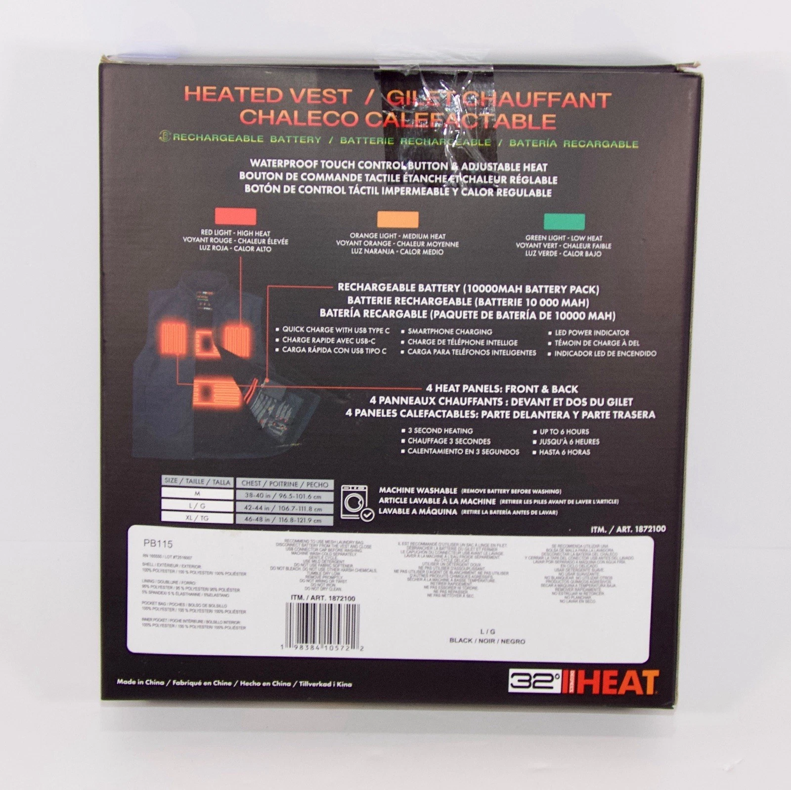 32 Degrees Rechargeable Heated Vest Large image 2