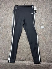 Adidas Leggings Essential 3 Stripes Tight High Rise Training Yoga Black M