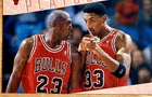 1996-97 Collector's Choice #370 Bulls Playbook Michael Jordan - Light Flaking