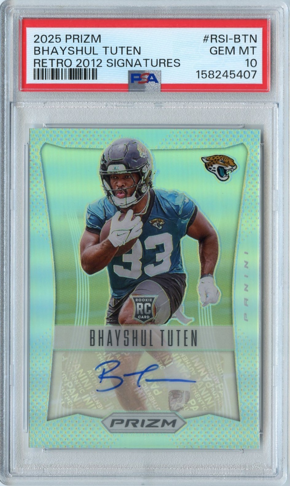 Bhayshul Tuten Panini Select Rookie Signatures #RSIBTN Blue