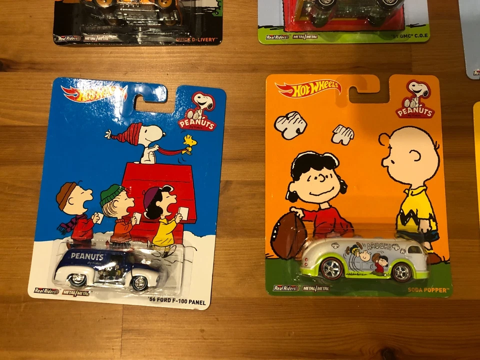 6 件套全新风火轮 2014 花生史努比流行文化 | 全新带盒 — 第 3/4 张图片