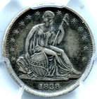 1838 No Drapery, Small Stars Liberty Seated Dime, PCGS XF45