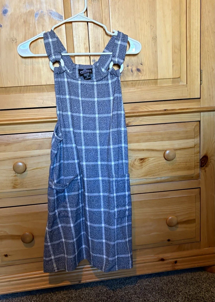 Women's Plaid Overall Dress for sale