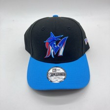 Miami Marlins New Era 9FORTY MLB Hat Black Youth