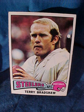 Orig 1975 TOPPS # 461  FOOTBALL Card TERRY BRADSHAW