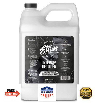 Ethos Car Care Interior Detailer Non Greasy Satin Finish UV Protection Odor Neut