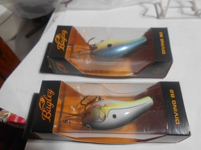 2 Bagley Diving B2 Balsa Crankbaits  New