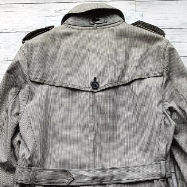 Burberry Black Label Houndstooth Pattern Balmacaa… - image 6