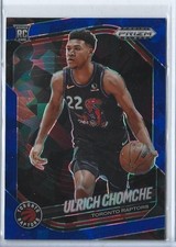 2024-25 Prizm Black #236 Ulrich Chomche Raptors RC /125 Blue ice