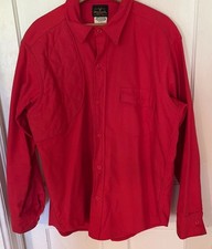 Super Vintage Melton Shirt Co. Deerskin Red LS Hunting Shirt Men’s XL USA Made!
