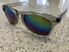 Boys Girls Children Retro Rainbow Tinted Sunglasses Kid Sunnies