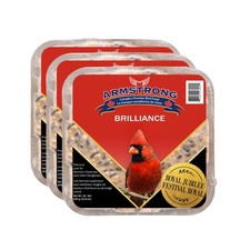 Armstrong Wild Bird Food Royal Jubilee Brilliance Suet Cake, 10.6oz Pack of 3 