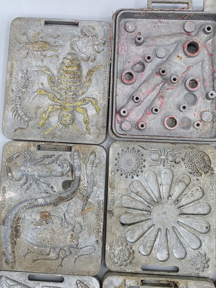 (23) Moldes de metal Fright Factory Creepy Crawlers Mattel Thingmaker años 60 de colección Foto 2 de 4