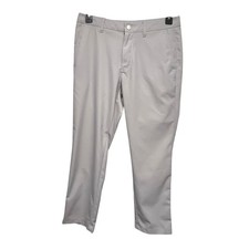 Bonobos Golf Performance Pants Mens 32x28 Slim Fit Light Grey 17896-GYJ14