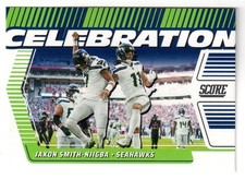 2025 Score JAXON SMITH-NJIGBA 'CELEBRATION' INSERT CARD! SEAHAWKS