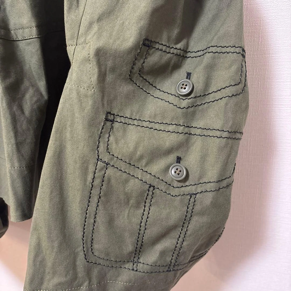 Pantalones/falda de trabajo Comme des Garçons color caqui oliva 4 bolsillos usados Foto 2 de 4