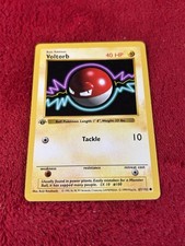 1st Edition Voltorb 067/102 Base Set (Shadowless) Wotc Pokemon Card Played