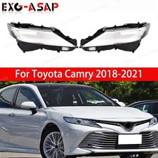 Car Front Headlight Lens Shell Cover Lamp Shade For Toyota Camry 2018-2021
