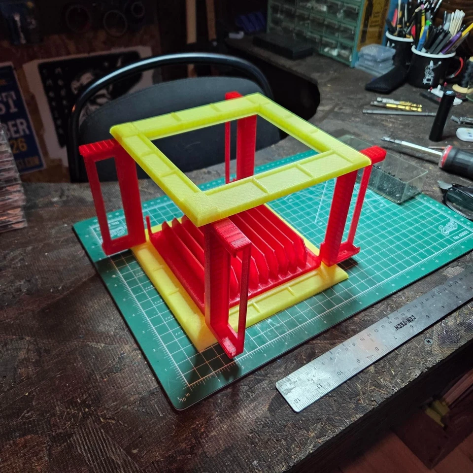 Soporte de almacenamiento de disco compacto de 16 CD estuche organizador de rack multimedia Foto 3 de 4