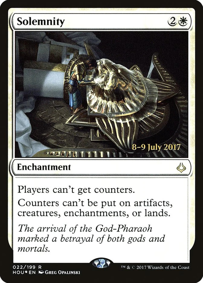 MTG Solemnity Hour of Devastation Prerelease Promos 22 Foil NM Prerelease Cards