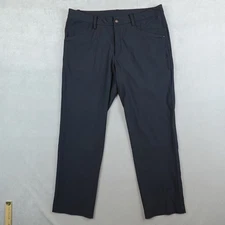 Lululemon Commission Pant Mens 36x28 Black Warpstreme Commuter