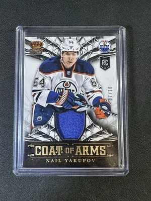 NAIL YAKUPOV 2013-14 2014 PANINI CROWN ROYALE COAT OF ARMS ROOKIE JERSEY /10 - Image 1 of 2