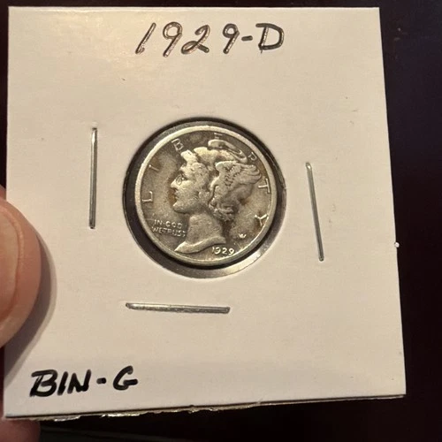 New Listing1929-D 10C Mercury Dime