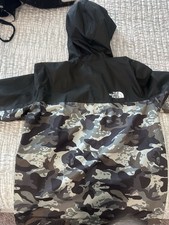 The North Face Antora Boys XL 14/16 Camouflage Hooded Rain Jacket
