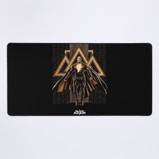 DC Comics Black Adam Gold Gaming Desk Mat, Idea Gift For Friends