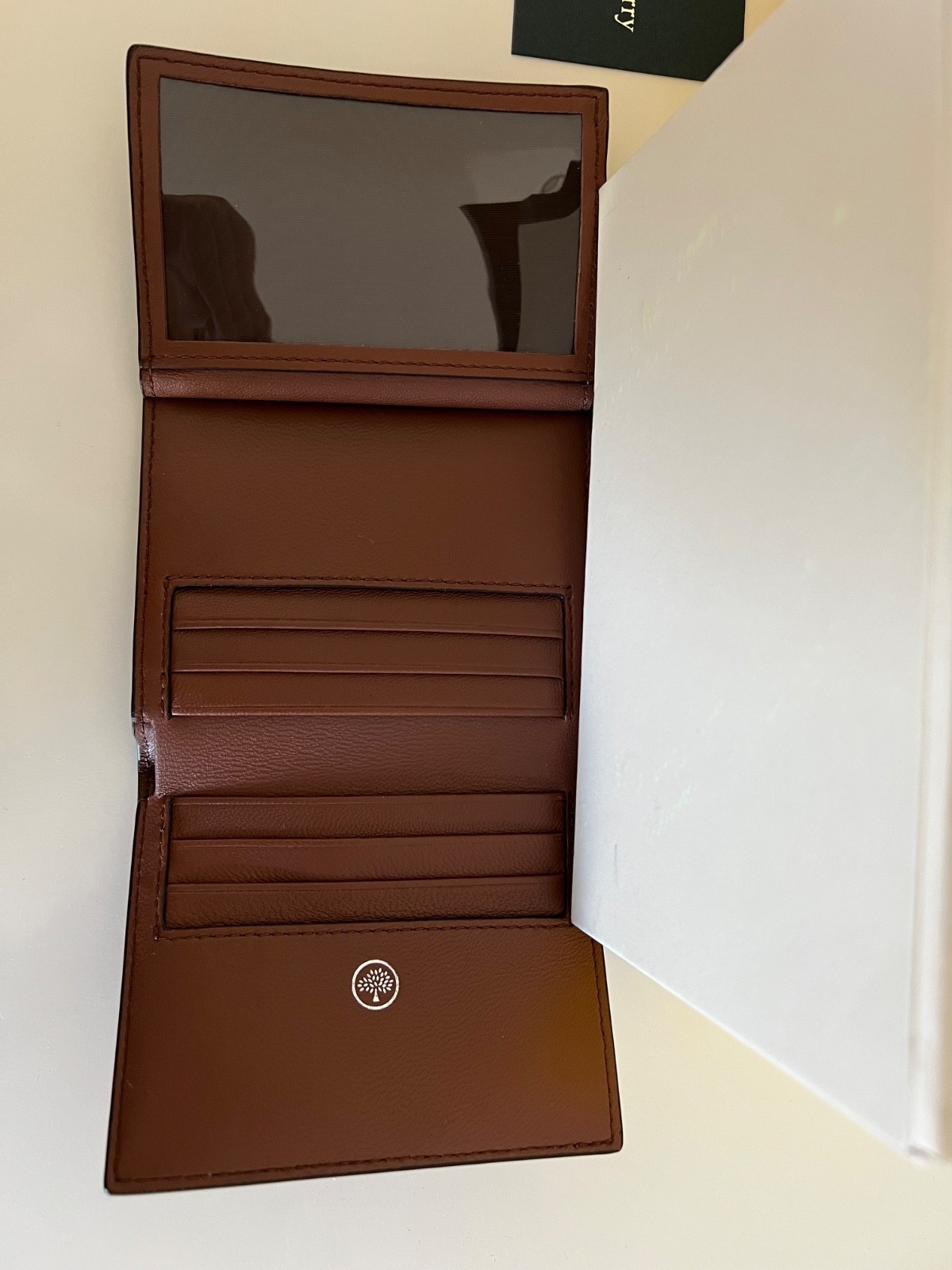 Mulberry mens brown leather wallet image 4