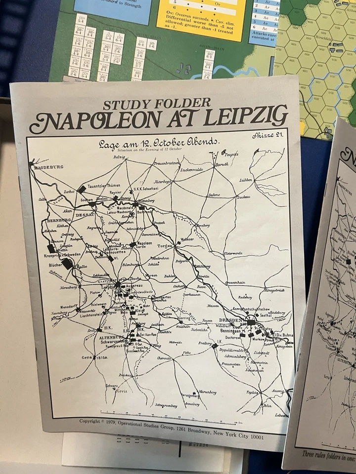 Napoleon At Leipzig Operational Studies Group Complete Vintage Strategy Game - Image 4 of 4