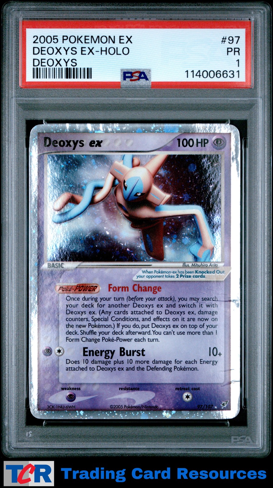 2005 Pokemon Ex Deoxys #97 Deoxys Ex-Holo Deoxys PSA 1 PR
