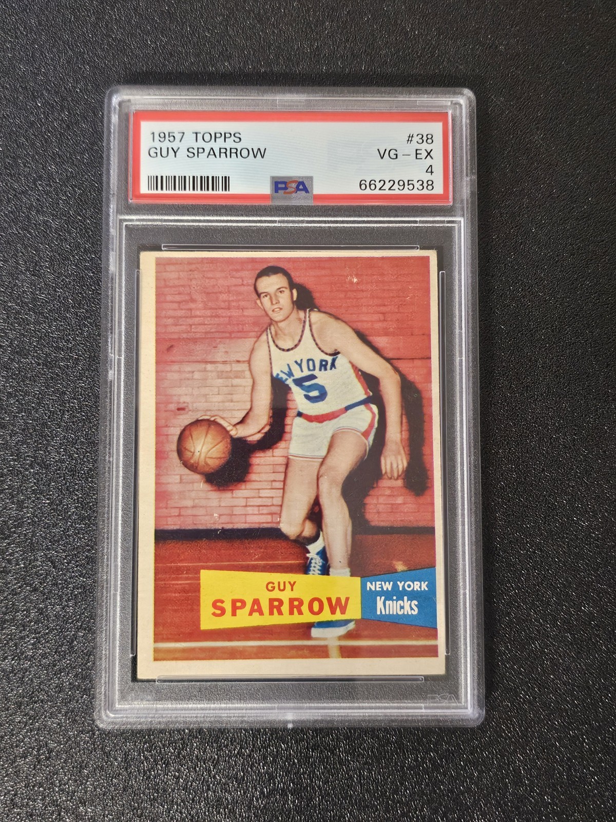 1957 Topps Basketball Guy Sparrow #38 PSA 4