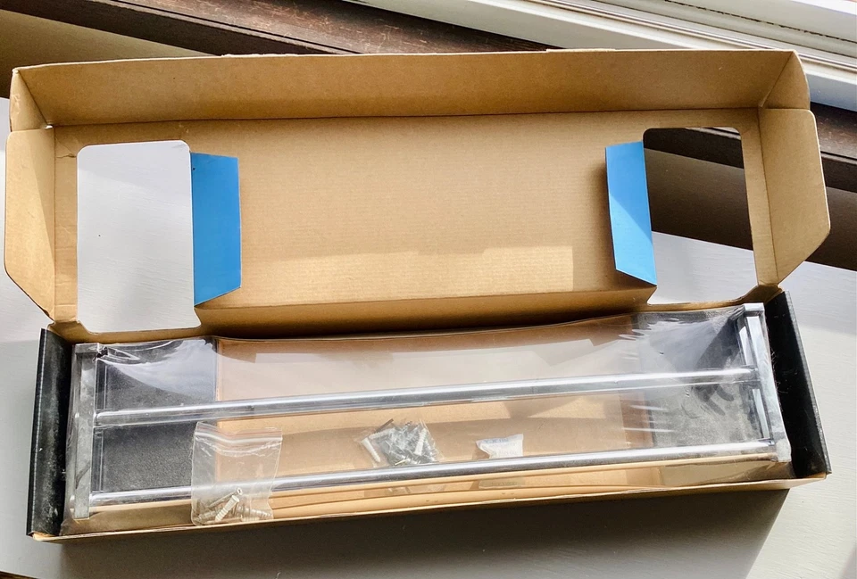 Motiv Frame Series 24" Double Towel Bar Chrome BRAND NEW NIB Modern NOS - Image 2 of 4