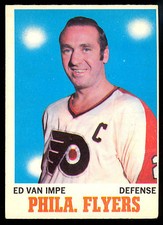 1970-71 OPC O PEE CHEE NHL HOCKEY #80 ED VAN IMPE EX-NM PHILADELPHIA FLYERS Card