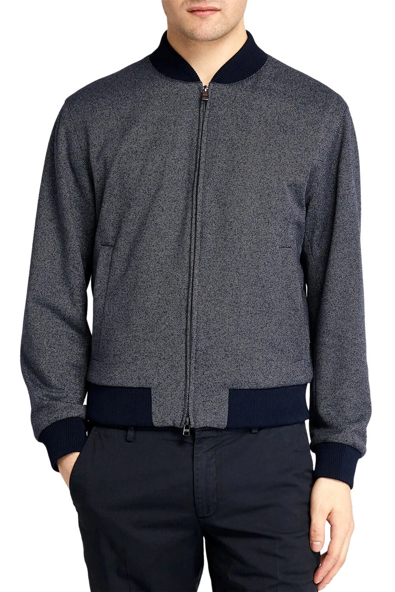 Knit bomber top jacket mens