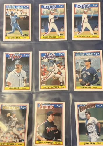 1988 Topps UK Minis MLB Trading Cards -You Pick- Free Shipping