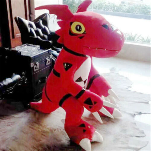 24'' Digimon Digital Monster Guilmon X-evolution Plush Toy Stuffed Doll Gift UK - Afbeelding 1 van 5