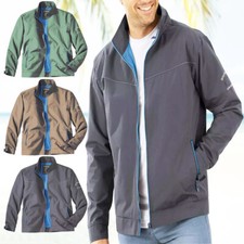 Ex Mens Rain Jacket Windbreaker Lightweight Plain Waterproof Casual Coat S-3XL