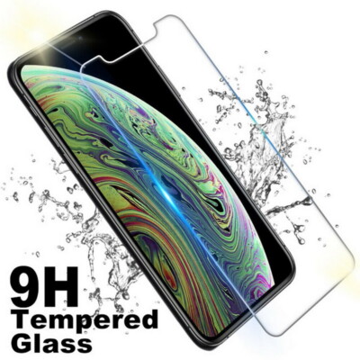 2PCS 9H Premium Phone Case Cover Clear Half Tempered Glass Film Screen Protector