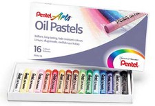 Pentel Artists Oil Pastels - 16 Set