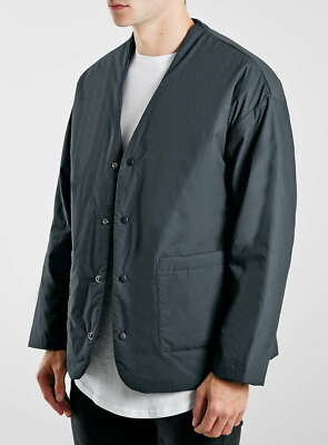 Topman Reversible Jacket - Navy, Men's Large - Versatile & Stylish, Retail $110