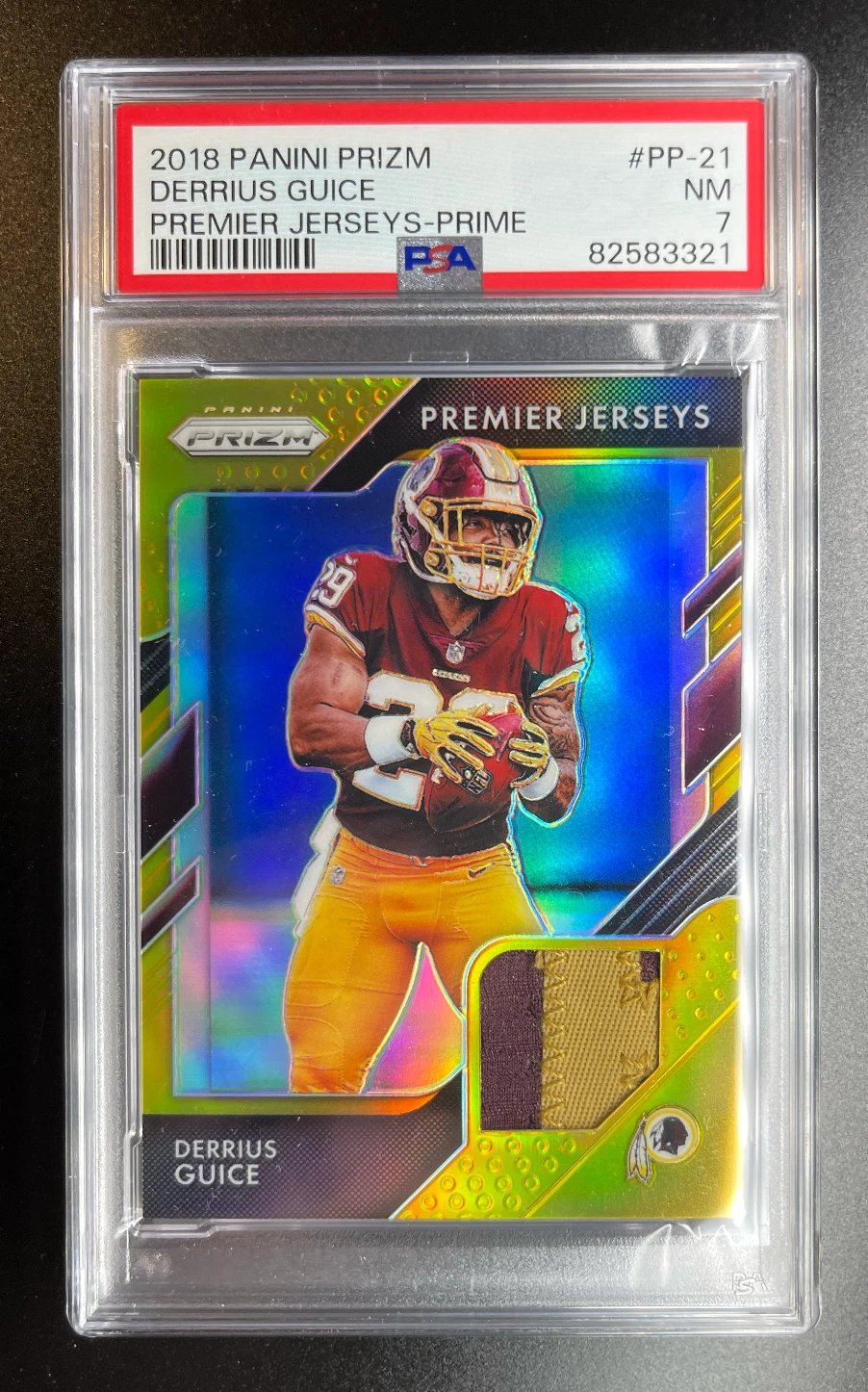 Derrius Guice Panini Prizm Premier Jerseys #PP21 Prime
