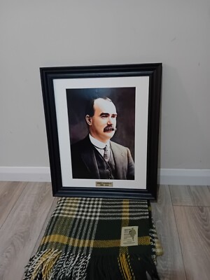 James Connolly seltenes gerahmtes Bild 1916 Easter Rising Dublin IRA 