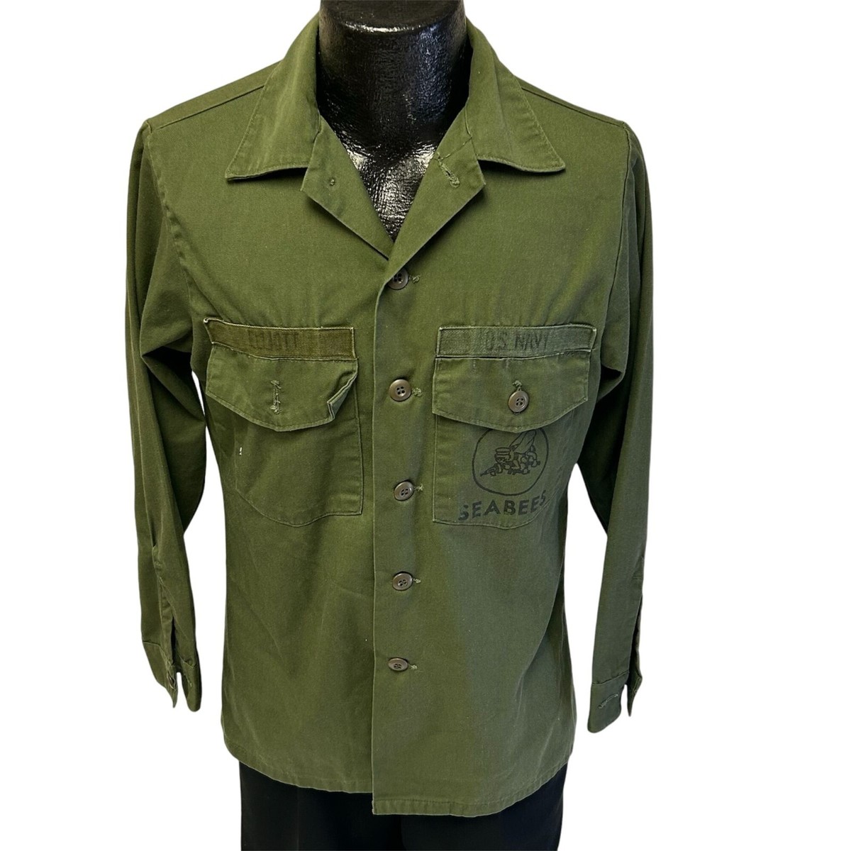 VIntage 70's Vietnam Nam USA Military USN US Navy OG 107 SATEEN