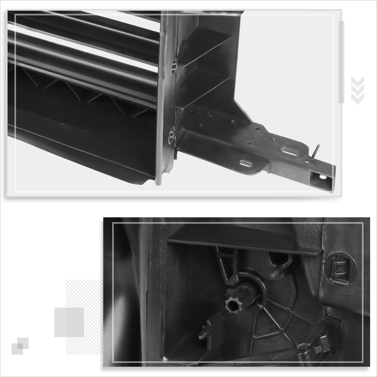 For 15-17 Ford F150 Front Lower Radiator Grille Airflow Control Louver ...