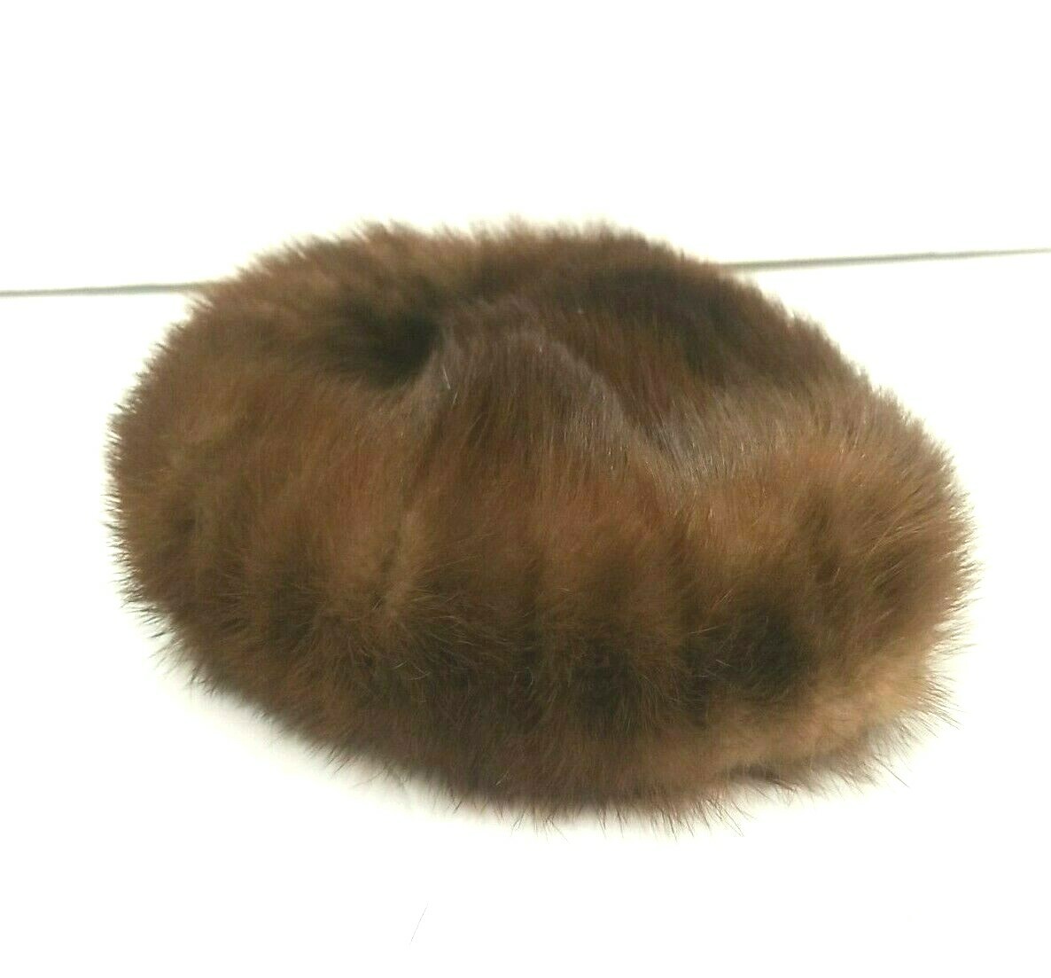 Vintage Hiki Mink Hat Brown Beret Box Classic 195… - image 1