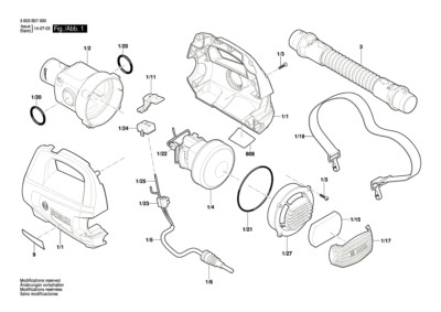 Bosch Ersatzteile für PFS 1000 Sprühpistole