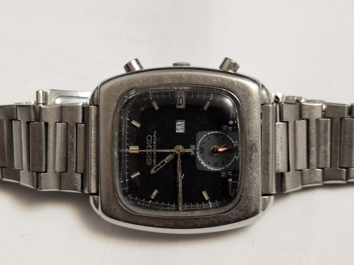 【稼働】SEIKO SPORTS 7016-5000 自動巻き腕時計 SEIKO 7016-5000 Seiko Monaco Chronograph VINTAGE Automatic WATCH